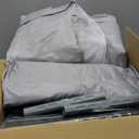 Fshibila 74" ×50" Large Baby Playpen, Baby Playard for Babies and Toddlers, Baby Fence Play Pens for Indoor & Outdoor, Sturdy Safety Play Yard with Soft Breathable Mesh, Anti-Fall, Grey