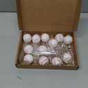 Jetec 12 Pcs Resin Sports Ball Base Memo Clips with Alligator Wire Table Number Card Place Holders Photo Stand for Office Menu Wedding Party Events Decoration(Baseball)