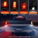 Tail Light + 3rd Third Brake Cargo Lamp for Chevy Silverado 1500 2500 1999-2002, Silverado 1500 2500 HD 2001-2002, GMC Sierra 1500 2500 1999-2003, Sierra 1500 2500 HD 2001-2003 High Mount Stop Light