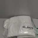 Buganda Memory Foam U-Shaped Contour Toilet Rugs, Non Slip Absorbent, Thick Soft Washable Bathroom Mat, Floor Carpet Bath Rugs Mat for Toilet Base (24" x 24", White)