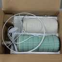 23" Grey Ceramic Table Lamp for Living Room Fully Dimmable, Nightstand Bedside Lamps for Desk End Side, Large Modern Rustic Farmhouse Lights for Bedroom entryway Home Decoration Gifts Bulbs Included (Blue)