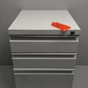 3 Drawer File Cabinet with Lock, File Cabinets for Home Office,Under Desk Cabinet, Locking File Cabinet for A4/Letter/Legal, Fully Assembled Expect Casters, Matte White