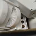 Rfiver Mobile TV Stand for 23-65 Inch LCD LED Flat/Curved Panel Screen TVs up to 88 lbs, Rolling TV Stand with Adjustable Shelf & Tilt, Portable Floor Stand on Wheels for Bedroom, Living Room, White