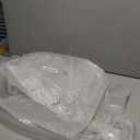 Ciaell 11 PCS Plastic Ribbed Glasses - 10 OZ Plastic Square Glasses with Stem - Disposable Champagne Cups for Parties & Weddings & Party & Christmas Gift & New Year