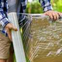 NEXCOVER 18 Inch Stretch Wrap - 1200 Feet | 60 Gauge, 2 Roll Clear Plastic Self-adhering Stretch Wrap Film for Pallet Wrap, Thick and Durable Packing Moving Supplies Heavy Duty Shrink Film.