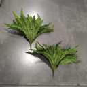 Dkaltm Artificial Boston Fern Bush- Set of 2 Large Artificial Ferns for Outdoors, 45Inch Large Faux Ferns, Suitable for Office & Living Room Decor, 55Branches for Each Bouquet