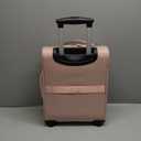 16 Inch Underseat Carry On luggage Airline Approved, Softside Suitcase with Spinner Wheels, Lightweight Travel Rolling Bag with Detachable Laptop Padded for Women, Pink