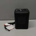 Space Heater for Indoor Use, 1500W PTC Ceramic Heater with Thermostat, Small Space Heater 2S Rapid Heating, 3 Modes, Electric Portable Heater with Safety Protection for Bedroom, Quiet Office (BLACK)