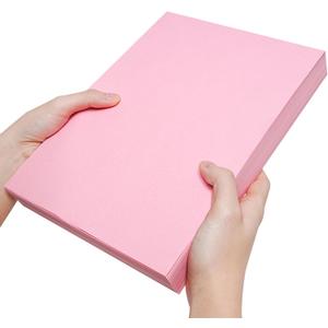 2 x A4 Pink Thick Cardstock Colored Paper Blank for DIY Crafts Cards Making, Invitations, Scrapbook Supplies 8.5 x 11 inches-50 Sheets-215GSM