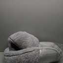 INVENHO Large Dog Beds Large Sized Dog Washable, Orthopedic Warming Soft Sleeping Puppy Bed Durable Pet Bed with Anti-Slip Bottom L(35"x25"x10") (Grey)