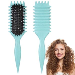 Curl Defining Brush,Candybrush for Curl Hair Wet,Shaping & Defining Curls for Women (Green)