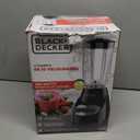 BLACK+DECKER 10-Speed Countertop Blender, Pulse Button, 6-Cup Glass Jar, Dishwasher-Safe, Stainless Steel Blade, Suction Feet