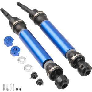 2Pcs ShareGoo Rear CVD Steel Drive Shaft Transmission Axle Compatible with Horizon Ecx 1/10 2WD Ruckus Axe Brutus Circuit Crush K&N Torment 1/10 RC Car (Dark Blue)
