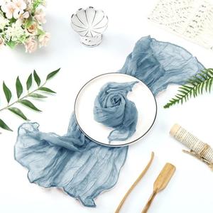 Washable Napkins Dinner Table Cloth Napkins 11 PCS Gauze Table Napkins 20x20 Inch Soft Cheesecloth Wrinkled Dinner Napkins for Weddings Party Reception Anniversary Table Napkins for Wedding Table Deco
