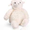 LotFancy Lamb Stuffed Animal, 12" Stuffed Lamb Plush for Baby, Cuddly Fluffy Sheep Toy, Plushies for Newborn Nursery, Easter Decoration