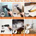 Steam Cleaner for Home & Car, 15s Fast Heat Handheld Steamer for Cleaning, 1.6L Large Tank, 3-Level Steam Control with 16-Piece Accessories Kit for Floors, Couches, Tiles, Grout, Dirt, and Grease