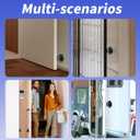 2 x RV Magnetic Door Catch with Strong Magnetic 2 Pack Camper Door Holder for Trailer Motorhome (Black-2 Pack)