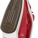 BLACK+DECKER Variable Control Compact Iron, TrueGlide Premium Nonstick Soleplate, Ergonomic Mist/Steam Burst, Red