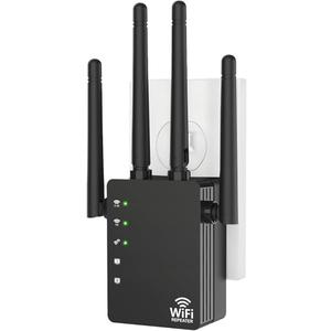12880 Sq.Ft Range WiFi Extender Signal Booster Dual Band 5GHz/2.4GHz, 105Device Compatibility, Simple Installation, WiFi Extender