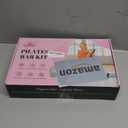 Pilates Bar Kit with Resistance Bands, Multifunctional Yoga Pilates Bar with Heavy-Duty Metal Adjustment Buckle, Portable Home Gym Pilates Resistance Bar Kit for Women Full Body Workouts (Jet Black)