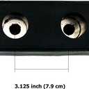 2 Pack Buffers USA Molded Rubber Bumper Block Dock Buffer 6x3x3 for Chassis/Trailers/Truck/Flatbed/Reefer with Steel Washer (4502-1276)