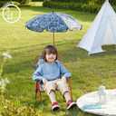 Marvel Spiderman Kids Beach Chair with Umbrella,Portable Folding Outdoor Chair with Shade,Lightweight & Durable for Ages 3+, 12 Inches X 14.75 Inches X 19 Inches