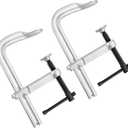 MAXPOWER Thick F Clamp, Max Jaw Opening 8 inch (200 mm), Clamps Throat 4-3/4 inch (120 mm), Rail 1-11/64" x 9/16", Max Load Limit 3505 LBS