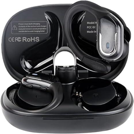 Wireless Earbuds Bluetooth 5.4 in-Ear Headphones,Noise Cancelling Wireless Headphones with LED Battery Display,Mics Clear Call & 75H Playback,in Ear Headsets for TV Phone Workout Running