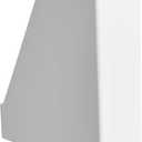 Amazon Basics Rectangular Plastic Desk Organizer, Magazine Rack, White, 2-Pack