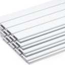 TRINITY 4 Ft x 1 Ft Modular Interlocking Garage Slatwall Panels, White, 4 Pack