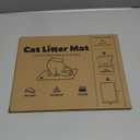 Cat Litter Mat - 23.2'' x 14.6'' Small Litter Trapping Mat, Easy to Clean Litter Box Mat, Waterproof, Urine-Proof, Non-Slip Kitty Litter Mats for Floor, Grey (23.2 x 14.6 Inch)