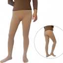 Fleece Tights for Women, tights for winter, Insulated Skin & Coffee Colors, S-M-L thermal pantyhose (S)
