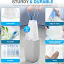 Charmount Small Trash Bags 4 Gallon, 200 Count Drawstring Mini Garbage Bags, Plastic Trash Can Liners for Bathroom Accessories, Bedroom, Dorm Room Essentials, Office