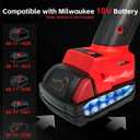 Cordless Angle Grinder Compatible with Milwaukee M18 18V Battery(NO Battery) Battery Powered Angle Grinder,4-1/2" Angle Grinder (No Wheels)