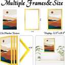 Gold 13x19 Picture Frame Set of 3, High Transparent Frame for 13 By 19 Photo Collage Canvas Poster Size Wall Mount and Tabletop Horizontally Vertically (Gold, 13 x 19 inches)