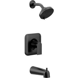 Moen T2473EPBL Genta LX Posi-Temp Pressure Balancing Eco-Performance Modern Tub and Shower Trim Valve Required, Matte Black