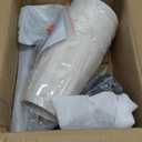 5-Light Modern Chandeliers, Pendant Lights Fixture with Linen Beige Fabric Shade for Living Room Dining Room Bedroom Hallway Entryway, Height Adjustable, E12