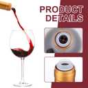 48 Pcs Slow Wine Pourer Spout for Corked Bottles Pour and Seal Plastic Wine Pourers with Lid for Storing Precise Pouring (Red)