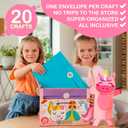 Craftikit 20 Award-Winning Princess & Unicorn Crafts for Kids Ages 3-10 Years, All-Inclusive Toddler Arts and Craft Kits for Kids, Fun Toddler Craft Box for Girls in Preschool