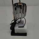 Candle Warmer Lamp with Timer, Dimmable Electric Candle Wamer Adjustable Height, Glass Modern Candles Melter Lamp, Black