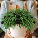 12 Pcs Christmas Norfolk Pine Stems with Pine Cones,18" Norfolk Pine Artificial Branches Greenery Christmas Stems Picks DIY Crafts Faux Xmas Branches for Garland Home Decoration Indoor Outdoor Decor