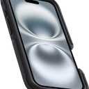 Defender Case for iPhone 16 Phone Case Includes Belt Clip Holster Compatible with Samsung Black