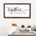 Decorative Wooden Sign, Rustic Wall Plaque, Master Bedroom Decor, Romantic Home Decor, Above Bed Wall Decoration, Living Room Decors, Family Signs, Together is My Favorite Place to Be Sign (Style 01)