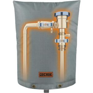 RICHIE Backflow Preventer Cover (5F) Heavy-Duty 5-Layer Insulated Enclosure, Freeze & All-Weather Protection for Outdoor Pipe, Irrigation Sprinkler Valve, Well Water Pump & PVB, 14" Wx18 H Grey