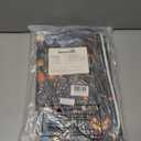 MEHOFOND Halloween Shower Curtain Sets 4Pcs with Shower Curtain,Non-Slip Rugs,Toilet Lid Cover, Bath Mat and 12 Hooks Castle Moon Night Scary Evil Pumpkin Halloween Bathroom Decor Set