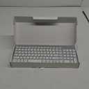 J JOYACCESS Wireless Keyboard and Mouse Combo with 7 Backlit Options,Quiet Light Up Keys,Type-C Rechargeable,Sleep Mode-2.4G Slient Portable Cordless Combo for Laptop/PC/Computer/Mac(White+Sliver)