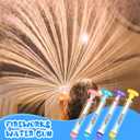 4pack Fireworks Water Gun, Couple Romance Firework Style Water Spray Gun, Large Capacity Fire Works Watergun for Bathing, Pool, Party Entertainment, Concert, Family Gathering, Marriage Proposal (Mix 4 Colors)