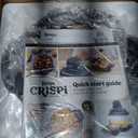 Ninja Crispi 4-in-1 Glass Air Fryer | 450F | Non-Toxic | 4QT & 6-Cup Glass Containers w/Lids | Microwave, Freezer, Dishwasher Safe | Max Crisp, Air Fry, Bake, Recrisp | Cyberspace Gray, FN101GY