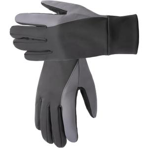 TouchScreen Winter Gloves, Warm Water Resistant Windproof Thermal Gloves for Driving Running Cycling (Small (Men) -- Medium (Women), Black-Grey)
