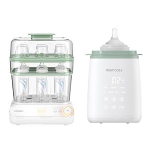 Momcozy 3 Layers Large Bottle Sterilizer and Dryer & Momcozy Bottle Warmer